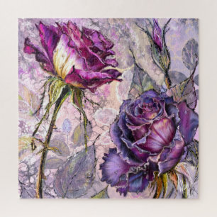 Puzzle de Roses Violettes