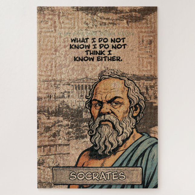 Puzzle de sagesse Socrates - Un cadeau parfait pou (Vertical)