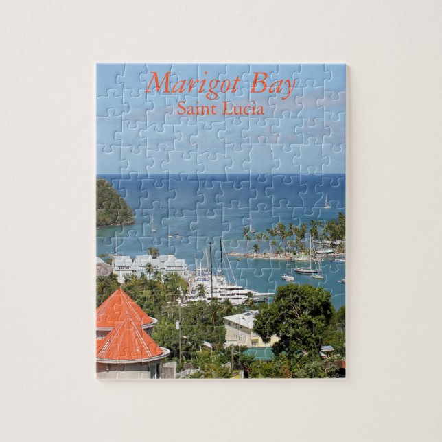 Puzzle de Sainte-Lucie de baie de Marigot (Vertical)