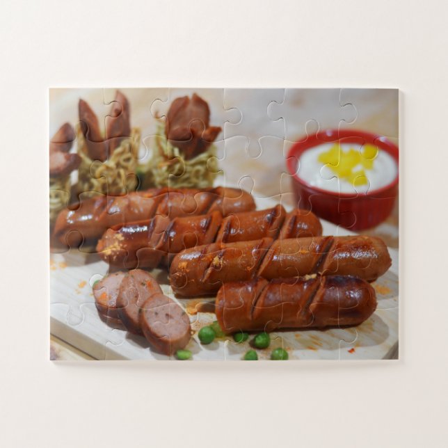Puzzle de saucisse de boeuf (Horizontal)