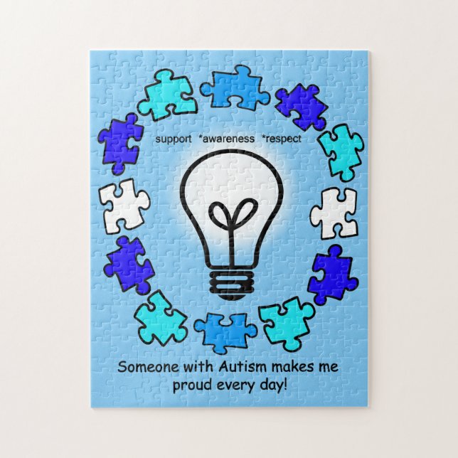 Puzzle de sensibilisation sur l'autisme (Vertical)