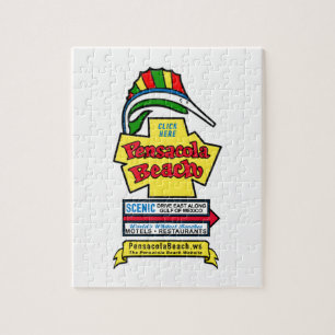 Puzzle de signe de plage de Pensacola