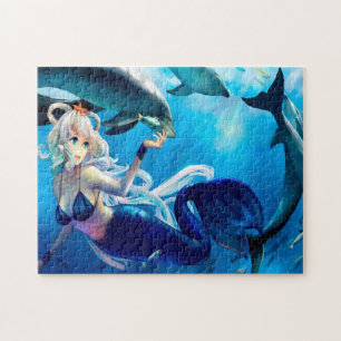Puzzle de sirène bleue