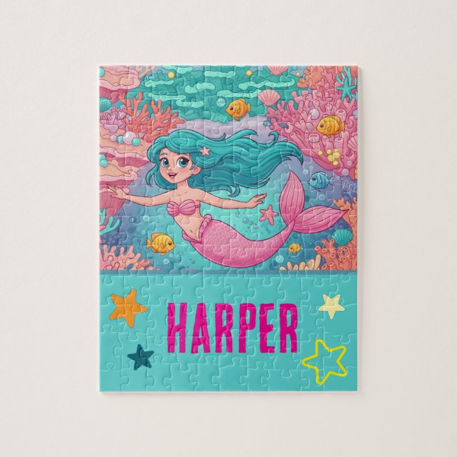 Puzzle de sirène magique (Vertical)