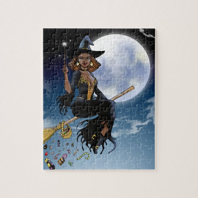 Puzzle de sorcière de Halloween (Vertical)