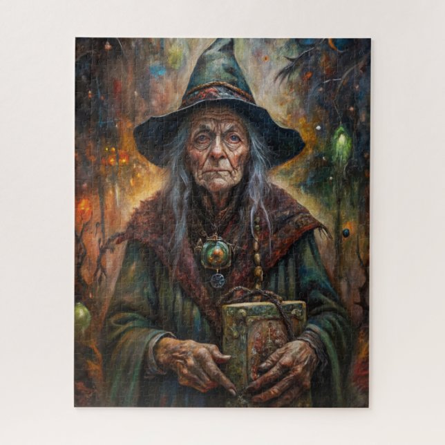 Puzzle de sorcière d'Halloween (Vertical)