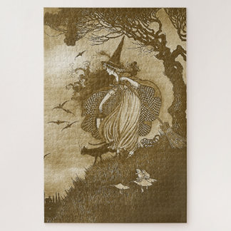 Puzzle de Sorcière rétro