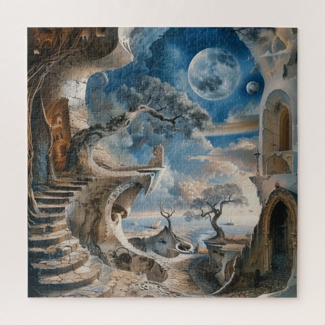 Puzzle de surréalisme à l'aquarelle (Vertical)