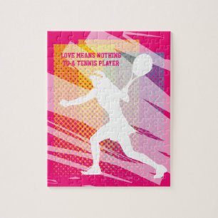 Puzzle de tennis pour les enfants - L'amour ne sig