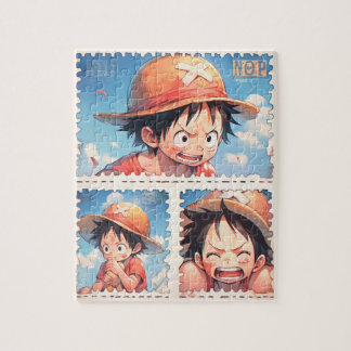 Puzzle de timbre postal