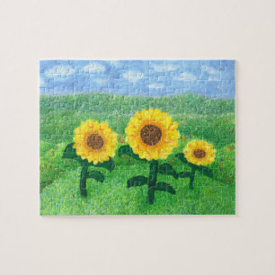 Puzzle de tournesol de danse