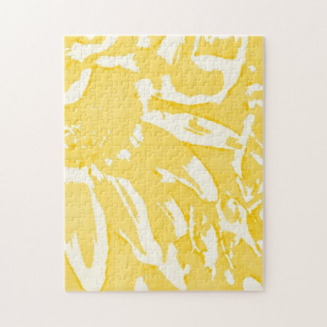 Puzzle de tournesol jaune Abstrait difficile (Vertical)