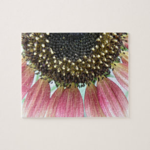 Puzzle de tournesol rose