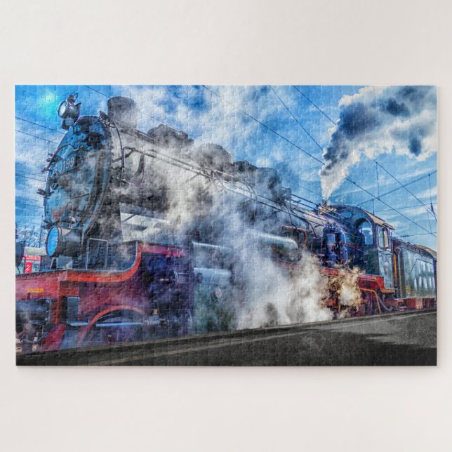 puzzle de train à vapeur (Horizontal)
