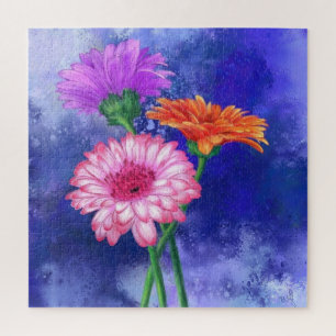 Puzzle de trois couleurs Gerberas - Beau