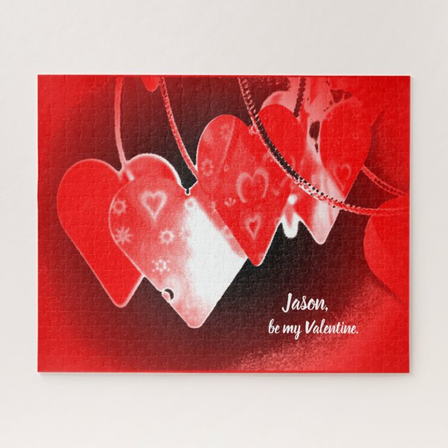 Puzzle de Valentine Hearts (Horizontal)
