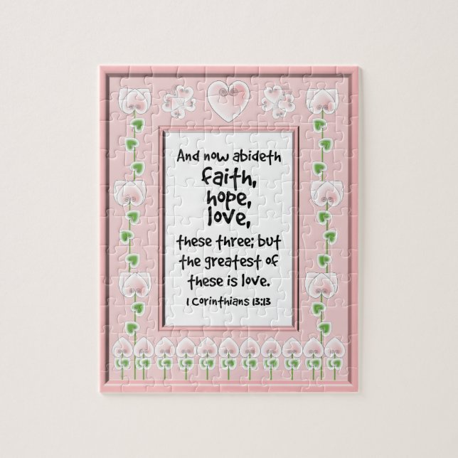 Puzzle de vers de bible - fleurs de papillons de (Vertical)