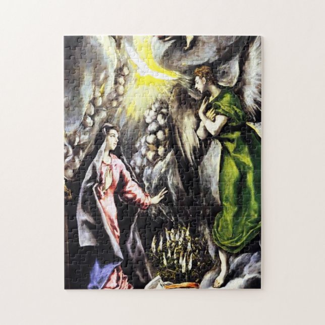 Puzzle de Vierge Marie d'annonce d'El Greco (Vertical)
