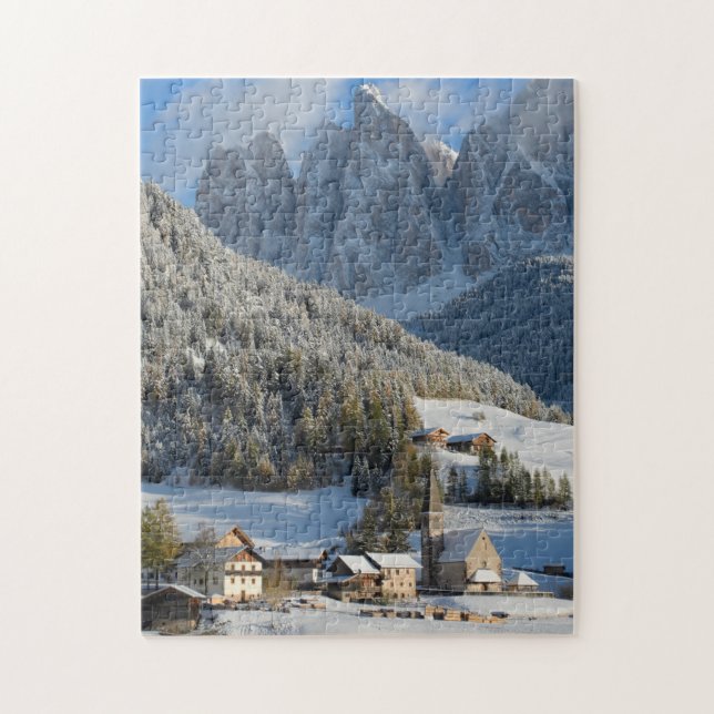 Puzzle de village de dolomites (Vertical)
