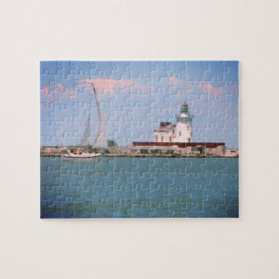 Puzzle de voilier et de phare d'été