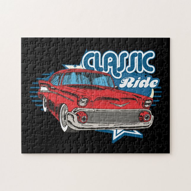 Puzzle de voiture classique (Horizontal)