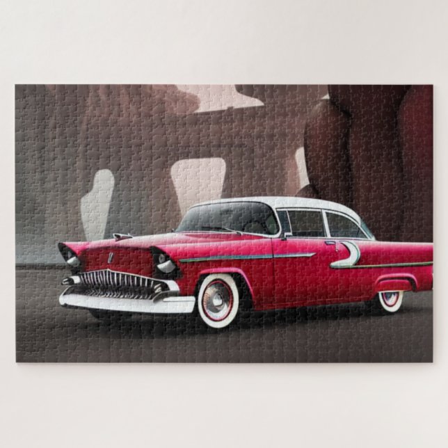 Puzzle de voiture classique 1955 (Horizontal)