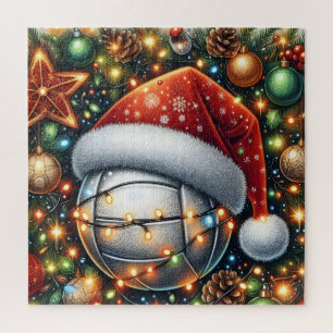 Puzzle de volleyball de Santa Hat