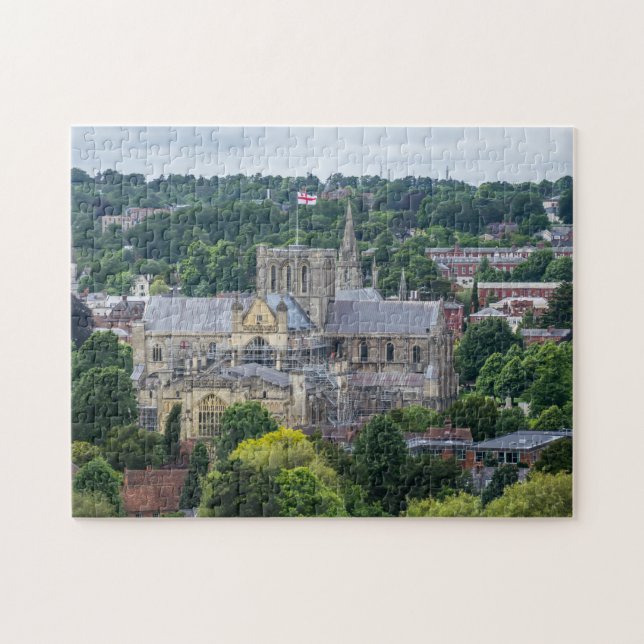 Puzzle de vue de la cathédrale de Winchester (Horizontal)