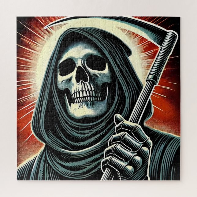Puzzle death character illustration (Vertical)