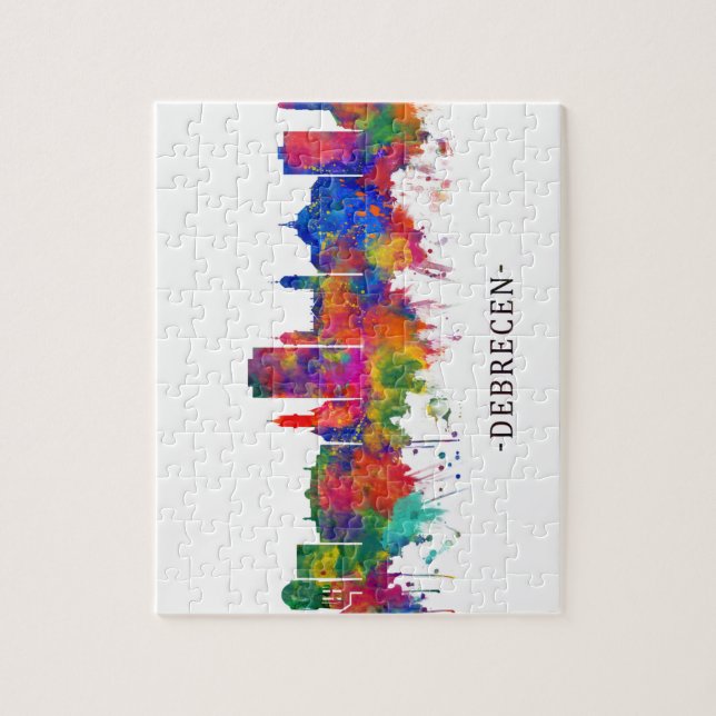 Puzzle Debrecen Hungary Skyline (Vertical)