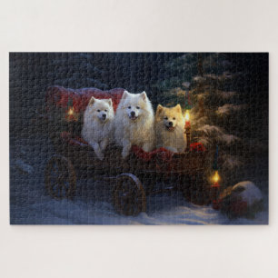 Puzzle Décor de Noël Eskimo Snowy Sleigh