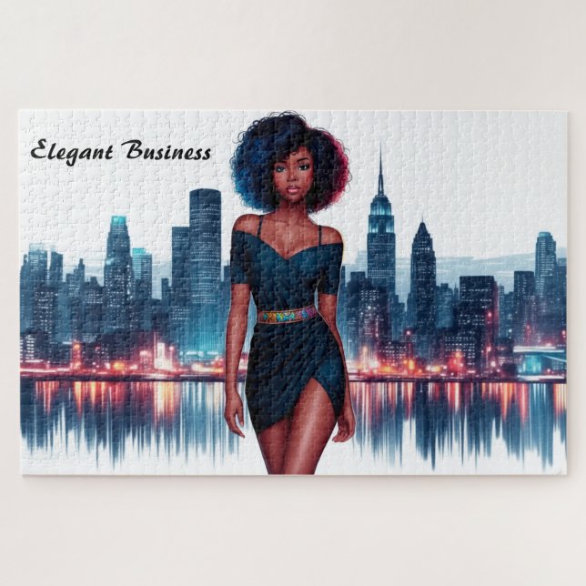 Puzzle Décor moderne femme africaine (Horizontal)