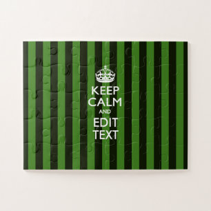 Puzzle Décor Personnalisé Conserver Le Calme Vert Des Ray