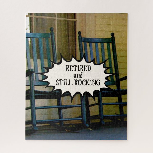 Puzzle Décor personnalisé retraité et toujours en roche (Vertical)