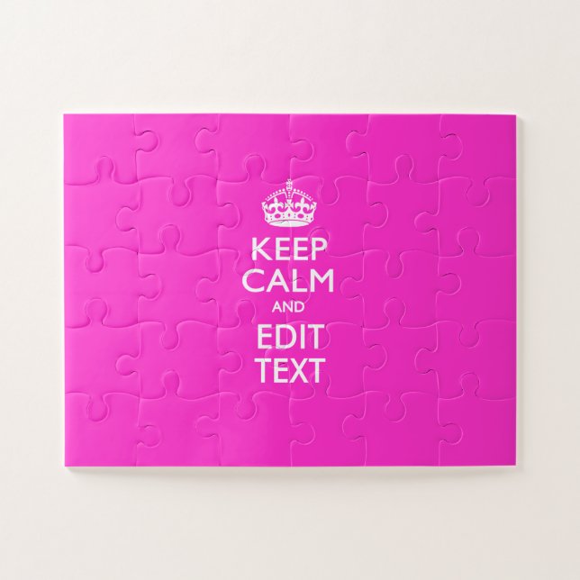 Puzzle Décor rose Princesse Confort Personnalisé (Horizontal)