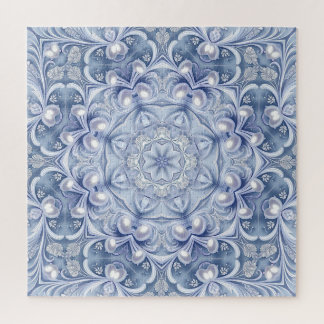 Puzzle décoratif bleu
