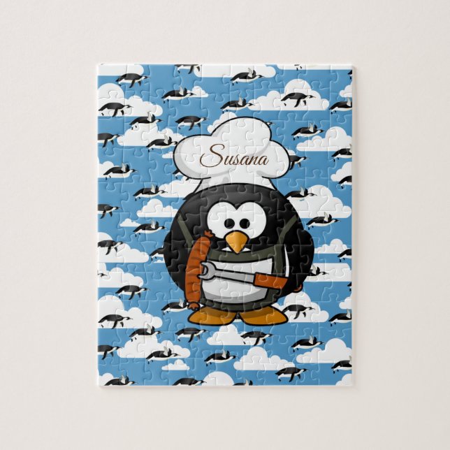 Puzzle décoratif en pingouin (Vertical)