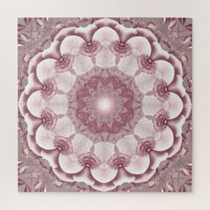 Puzzle décoratif rose en pièces