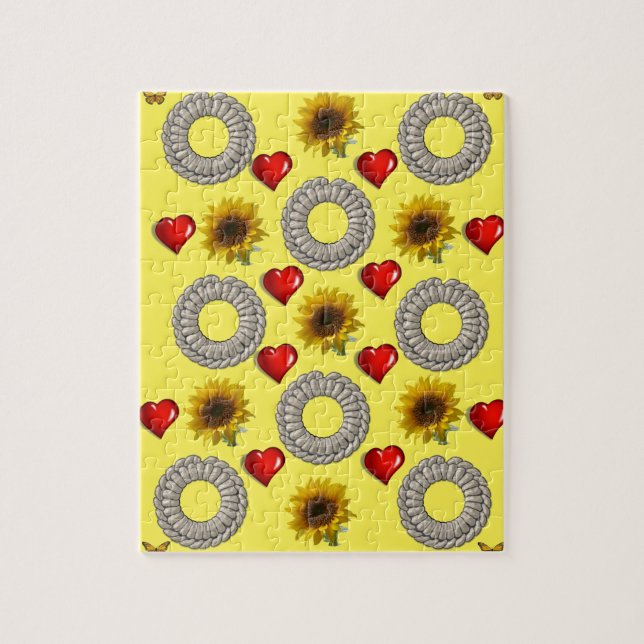 Puzzle décoratif tournesol (Vertical)