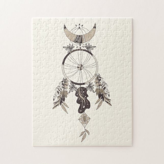 Puzzle Décoration Boho de Dream Catcher (Vertical)