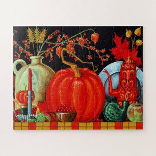 Puzzle Décoration Citrouille Festive d'automne