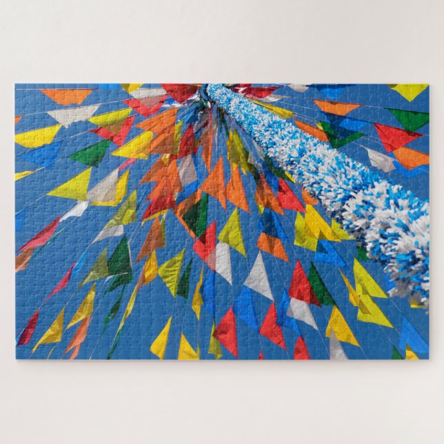 Puzzle Décoration du drapeau triangulaire (Horizontal)