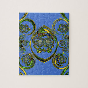 Puzzle Découvrez mes courbes bleues