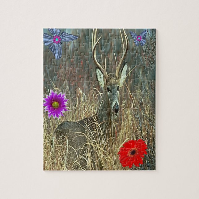 Puzzle Deer Jigsaw (Vertical)