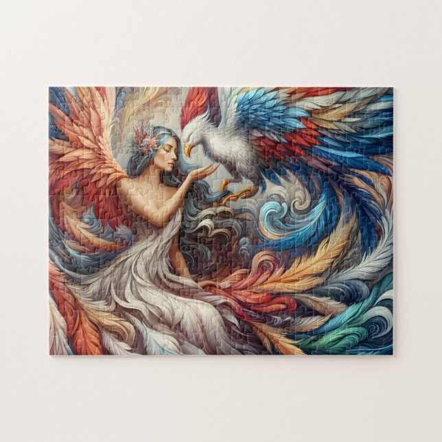 Puzzle Déesse et oiseau de feu (Horizontal)
