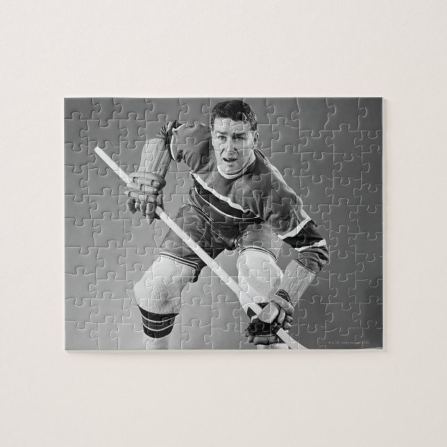 Puzzle Défenseur d'hockey (Horizontal)