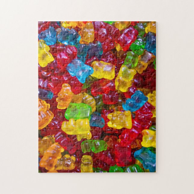 Puzzle Défi Rainbow Gummy Bear Candy Photo (Vertical)