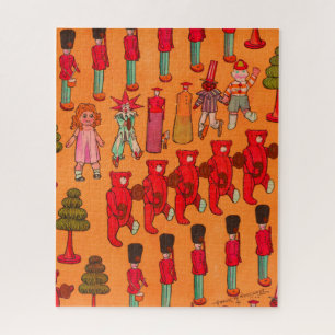 Puzzle Défilé de jouets de Noël vintage 1907 Magazine Puc