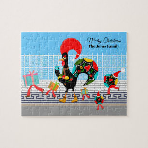 Puzzle Défilé portugais de cadeaux de coq et de Baubles