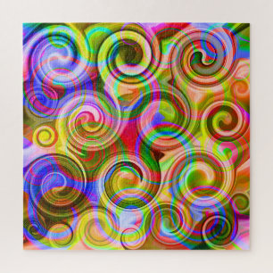Puzzle Défilement Abstrait géométrique pastel